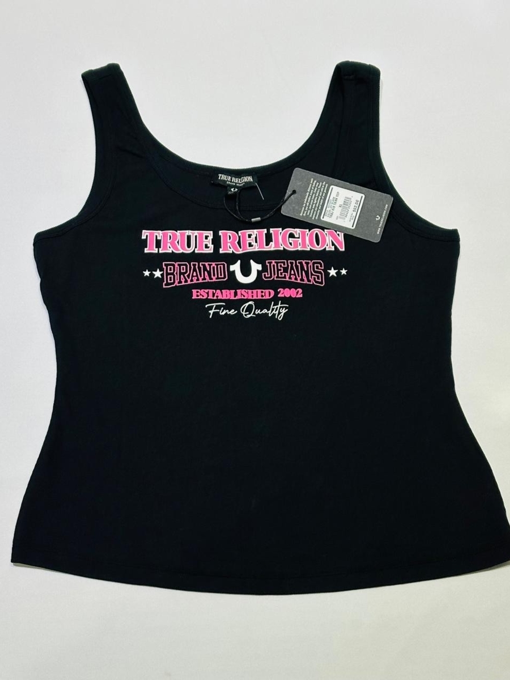 🖤 True Religion TRBJ Rib Tank Top – Style 601023 | Jet Black | Size XL